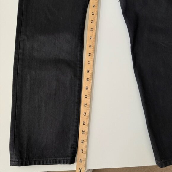 Levi’s 501 Wax Coated Straight Leg 💯% cotton Posh Party Black Women’s size 27 - Picture 14 of 15
